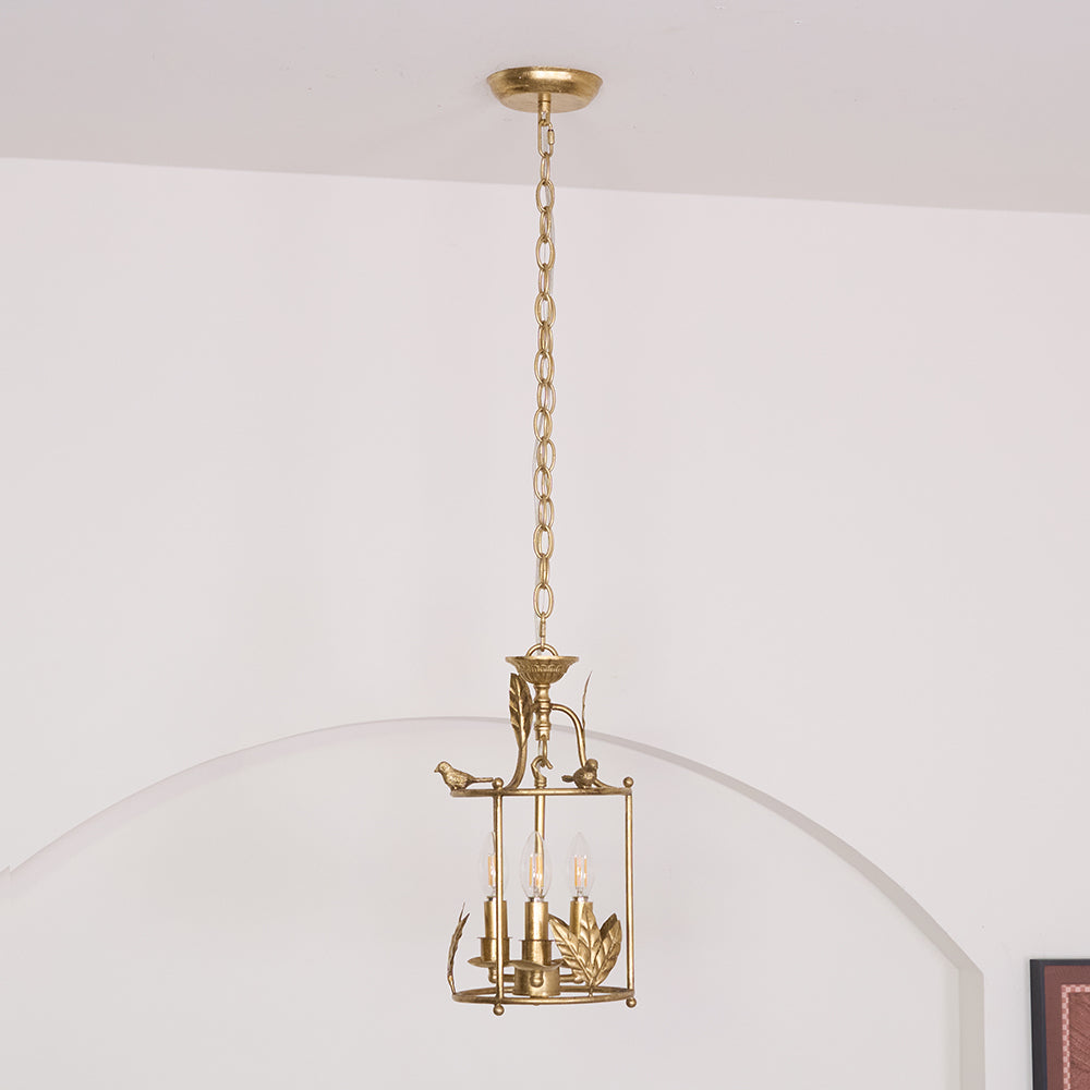 Hylite Vintage Industrial Gold Laterne Pendelleuchte-Letslighting