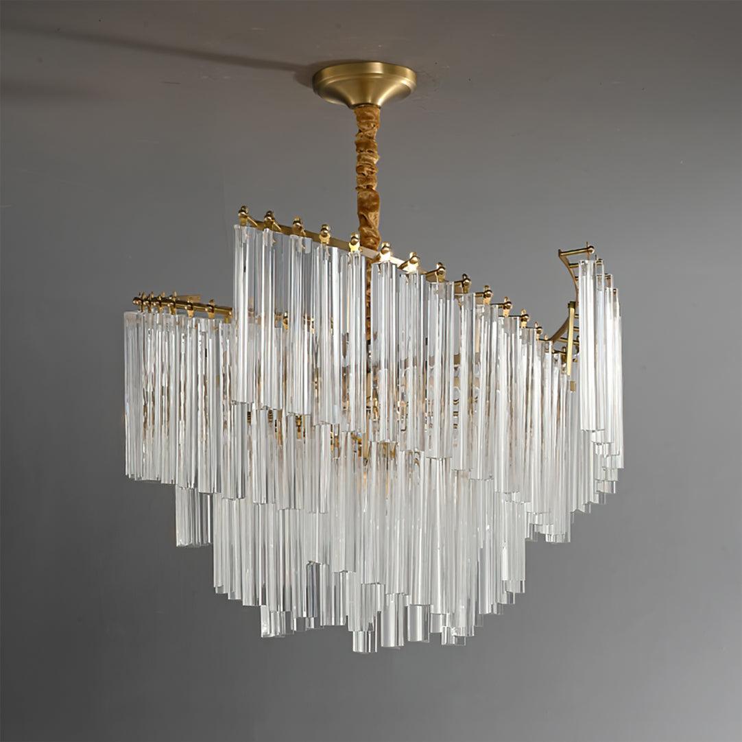 Ilsoris Postmoderner Luxus-Kronleuchter aus Brinicle-Kristall-Letslighting