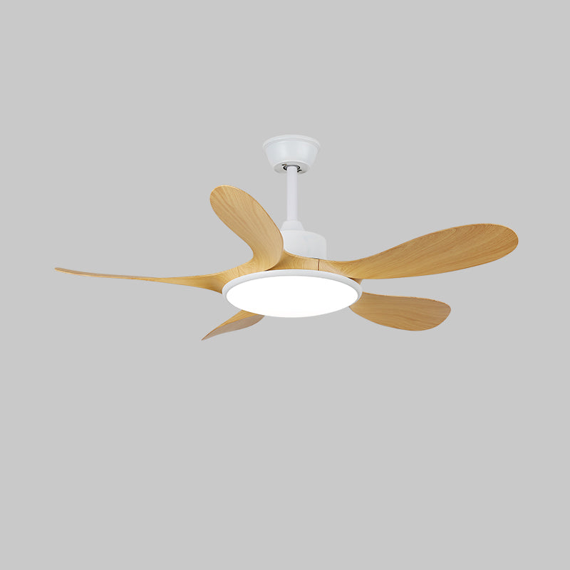 Tirenor Holz Deckenventilator mit Beleuchtung, Seitenansicht