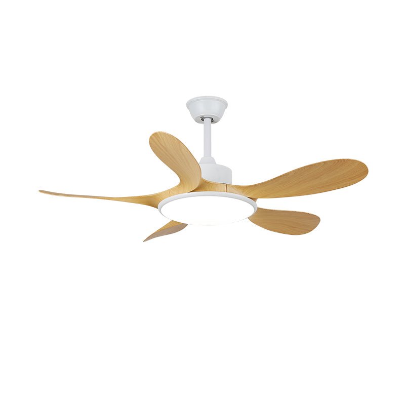 Tirenor Holz Deckenventilator mit Beleuchtung in Schwarz