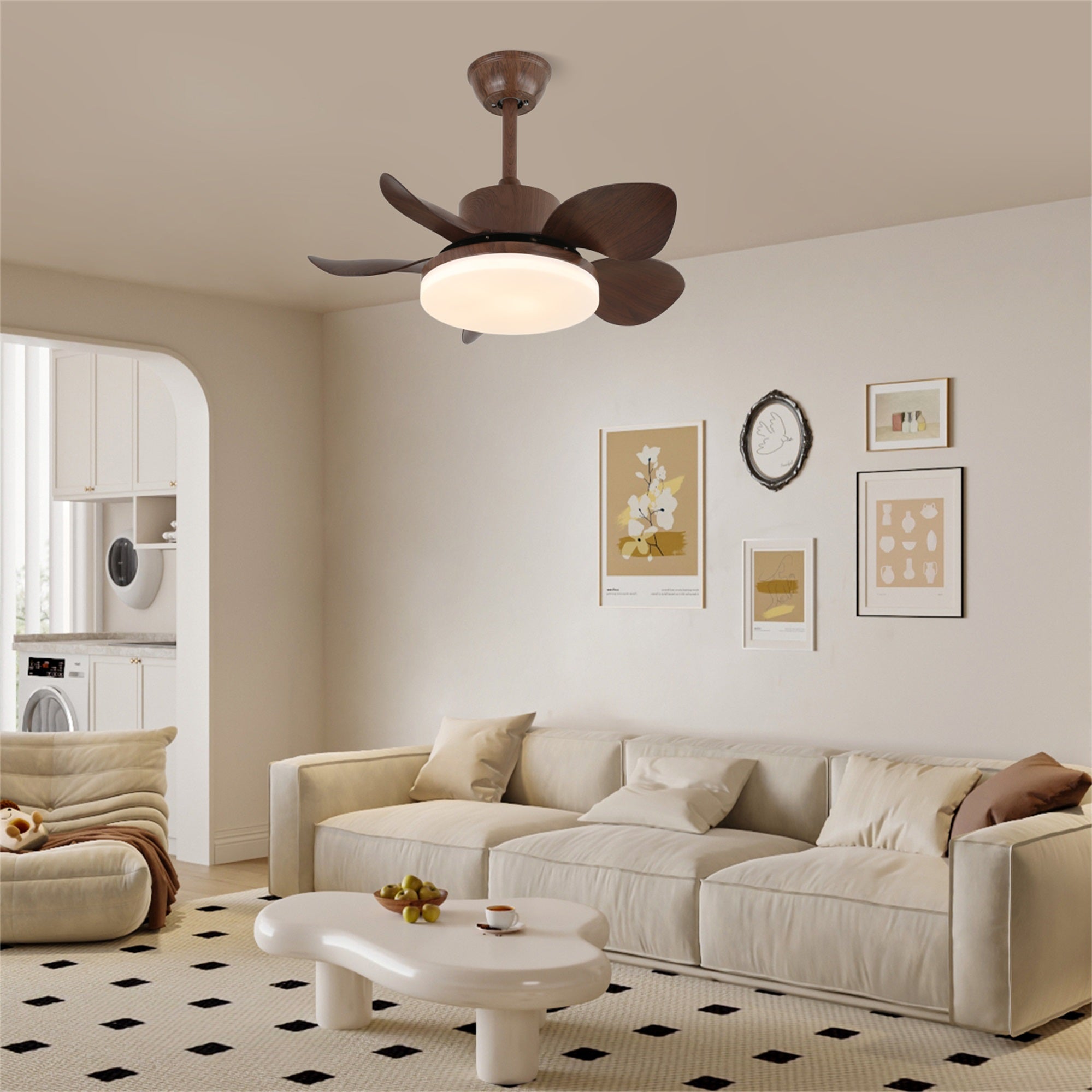 Alenya Ventilatorleuchte mit integrierter LED-Beleuchtung