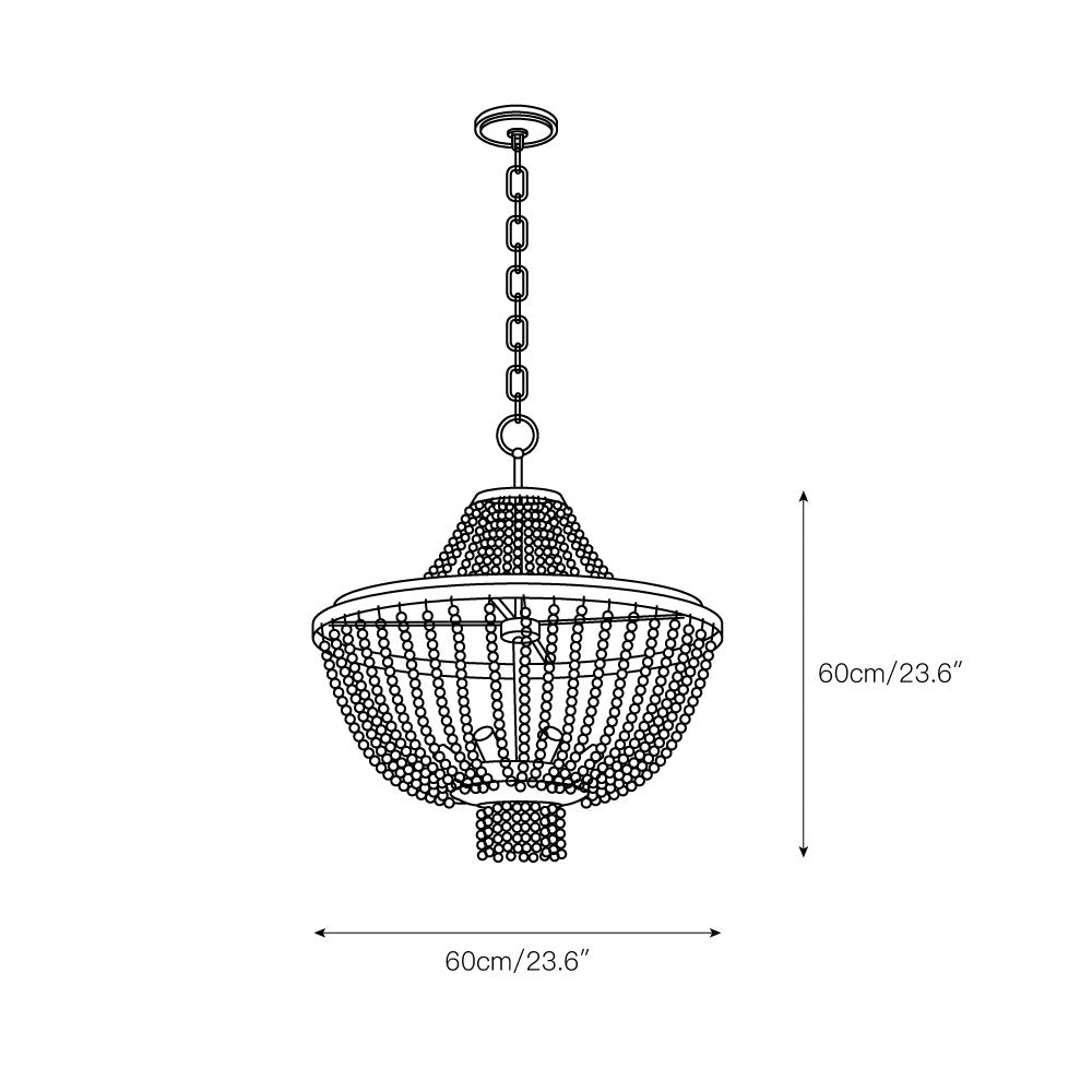 Vela Eleganter Holzkronleuchter-Letslighting