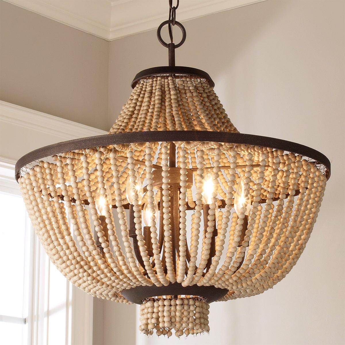 Vela Eleganter Holzkronleuchter-Letslighting