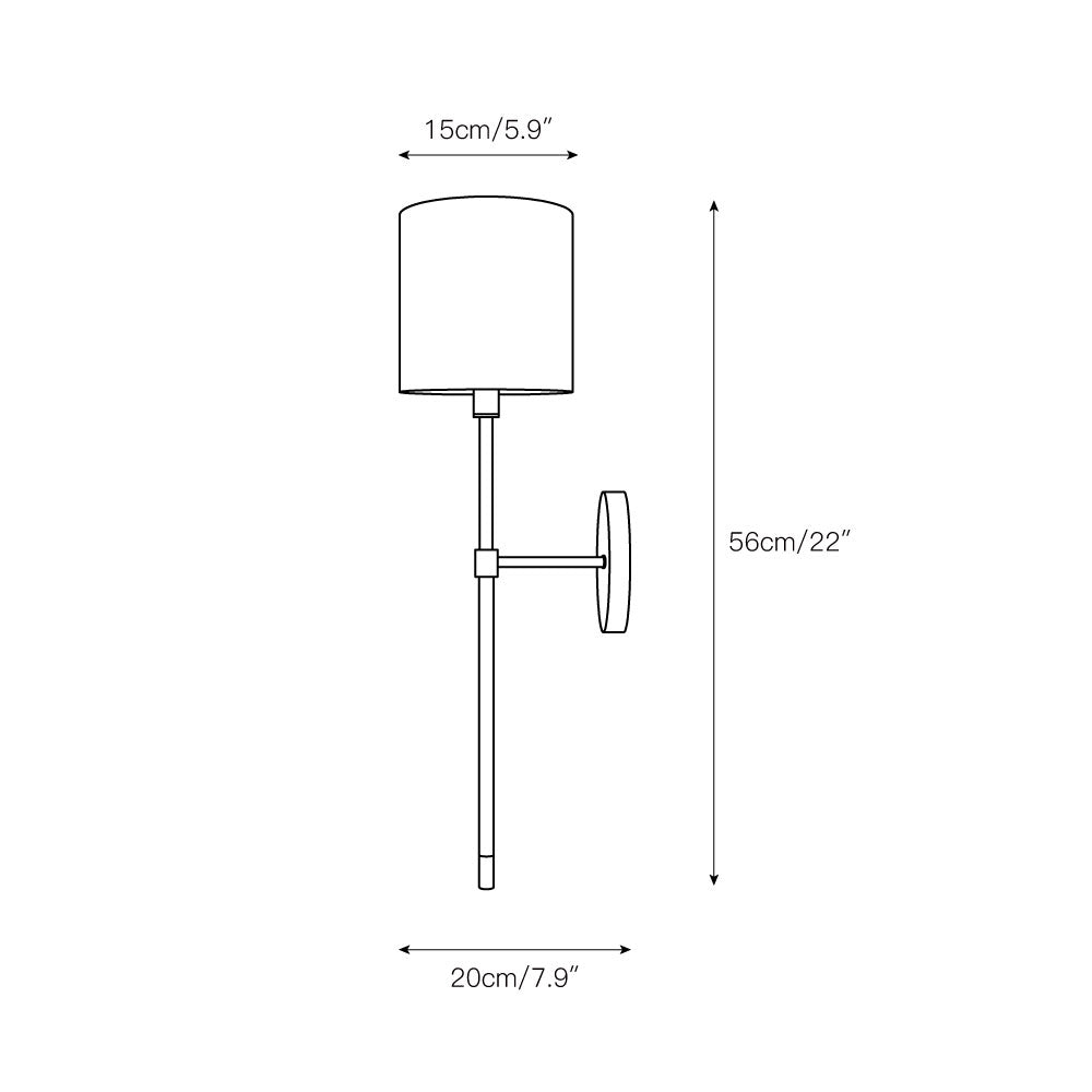 Lumos Minimalistische Moderne Stoff-Wandleuchte-Letslighting