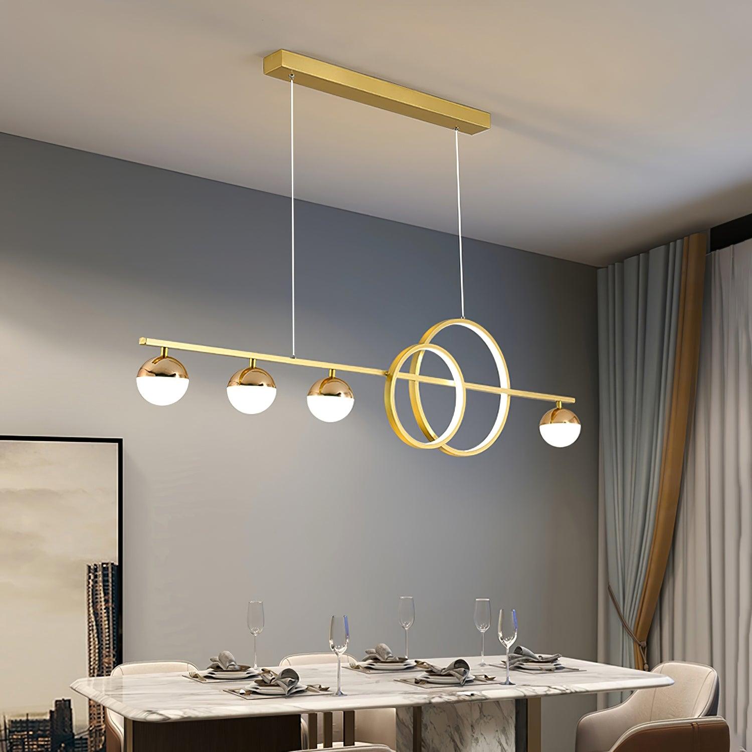 Aviniel Zeitgenössische Pendelleuchte aus Messing-Letslighting