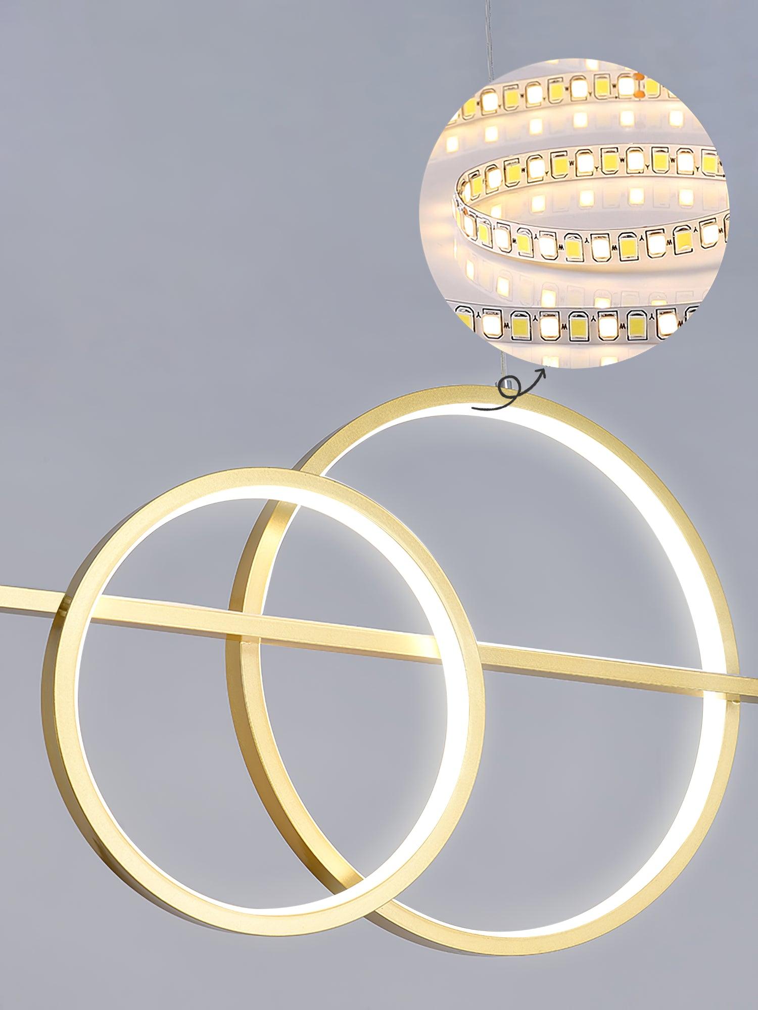 Aviniel Zeitgenössische Pendelleuchte aus Messing-Letslighting