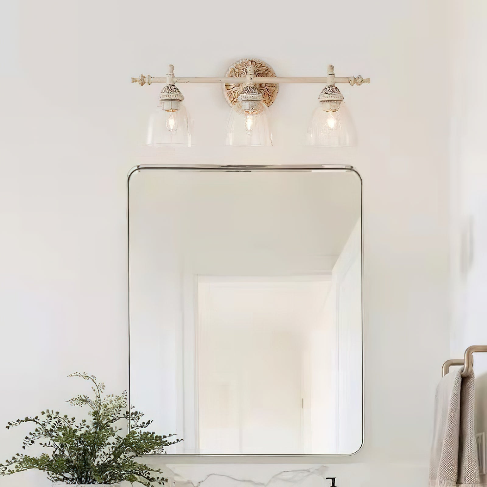 Orion Industrielle Vintage Wandleuchte aus Glas-Letslighting