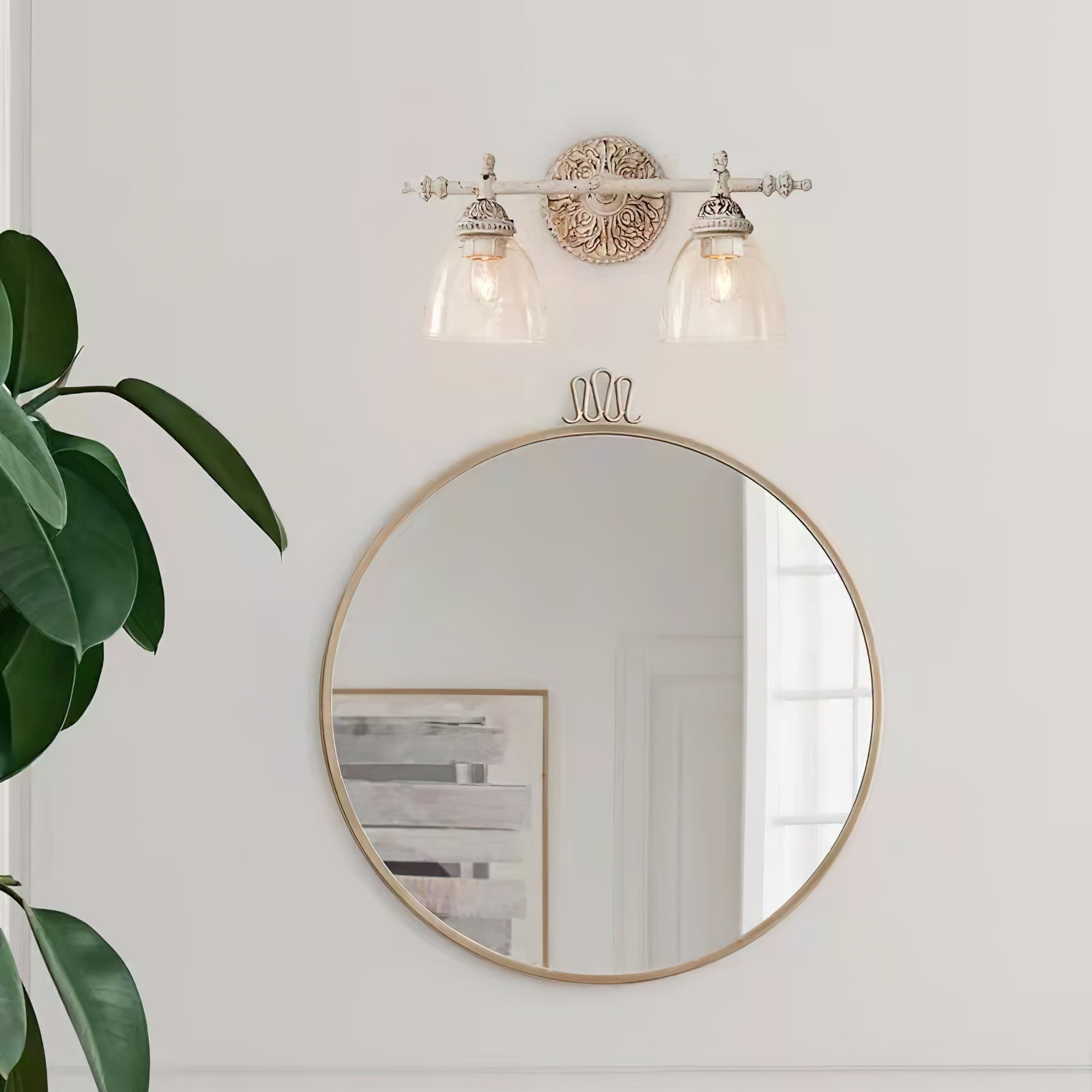Orion Industrielle Vintage Wandleuchte aus Glas-Letslighting