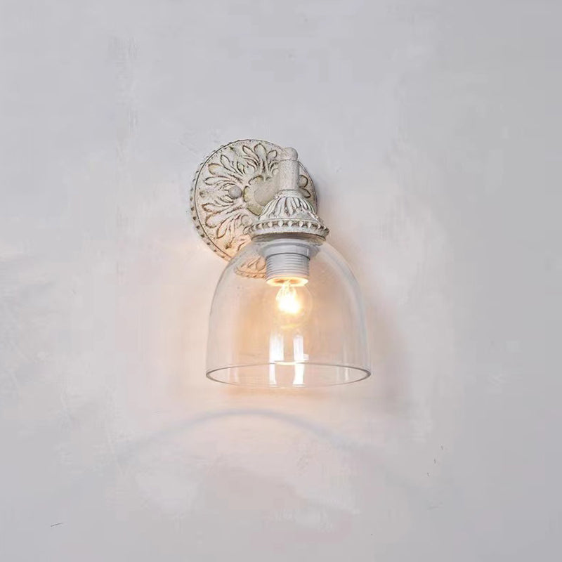 Orion Industrielle Vintage Wandleuchte aus Glas-Letslighting