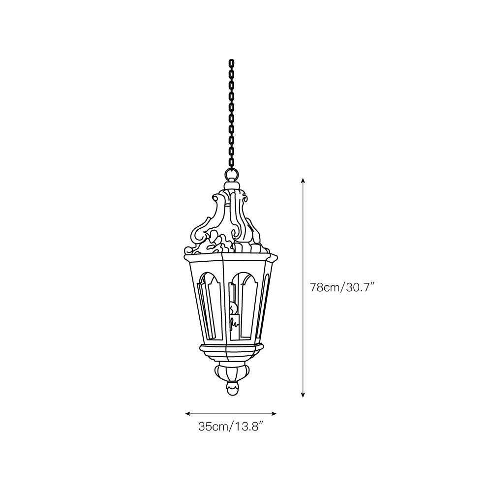 Seren Postmodern Luxus Eleganz Holz Harz Laterne Pendelleuchte-Letslighting