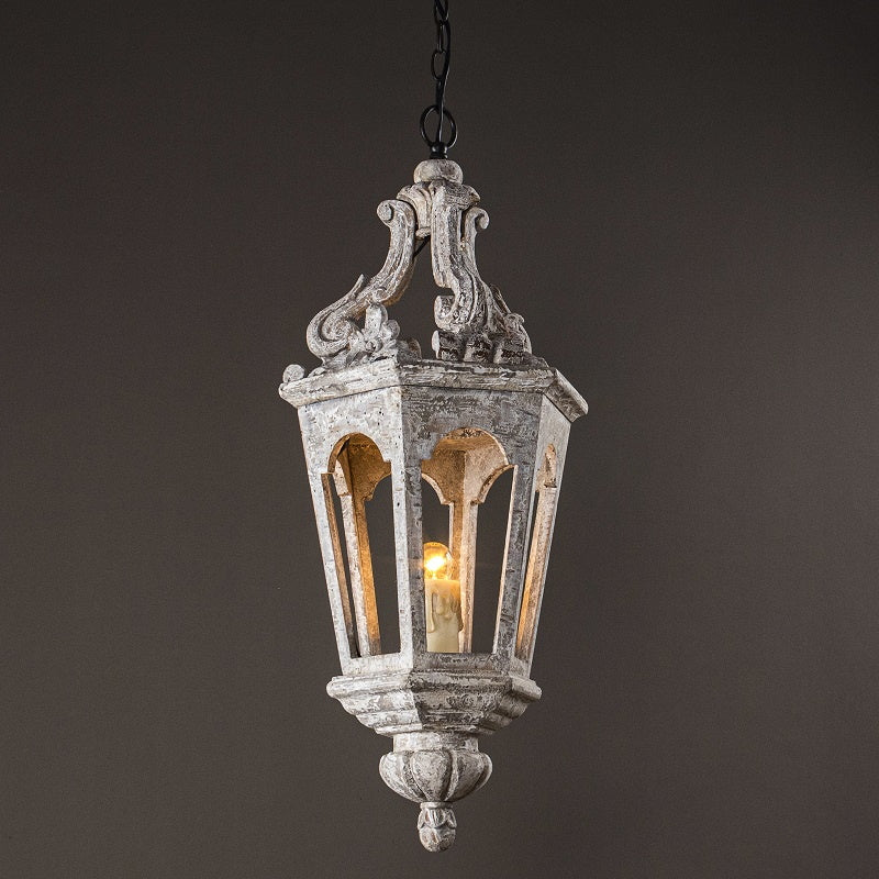 Seren Postmodern Luxus Eleganz Holz Harz Laterne Pendelleuchte-Letslighting