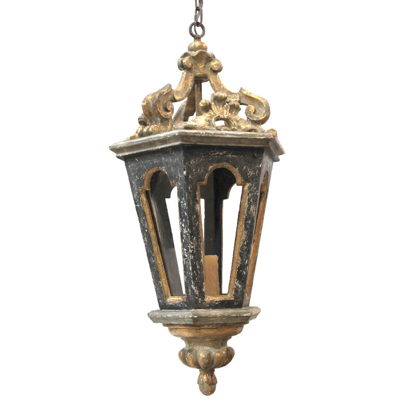 Seren Postmodern Luxus Eleganz Holz Harz Laterne Pendelleuchte-Letslighting