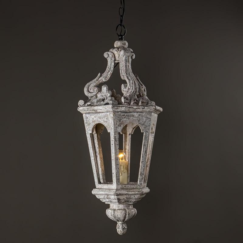 Seren Postmodern Luxus Eleganz Holz Harz Laterne Pendelleuchte-Letslighting