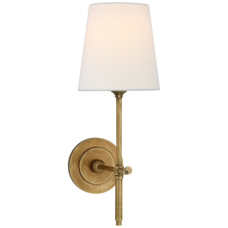 Platina Messing Stoff Wandleuchte-Letslighting