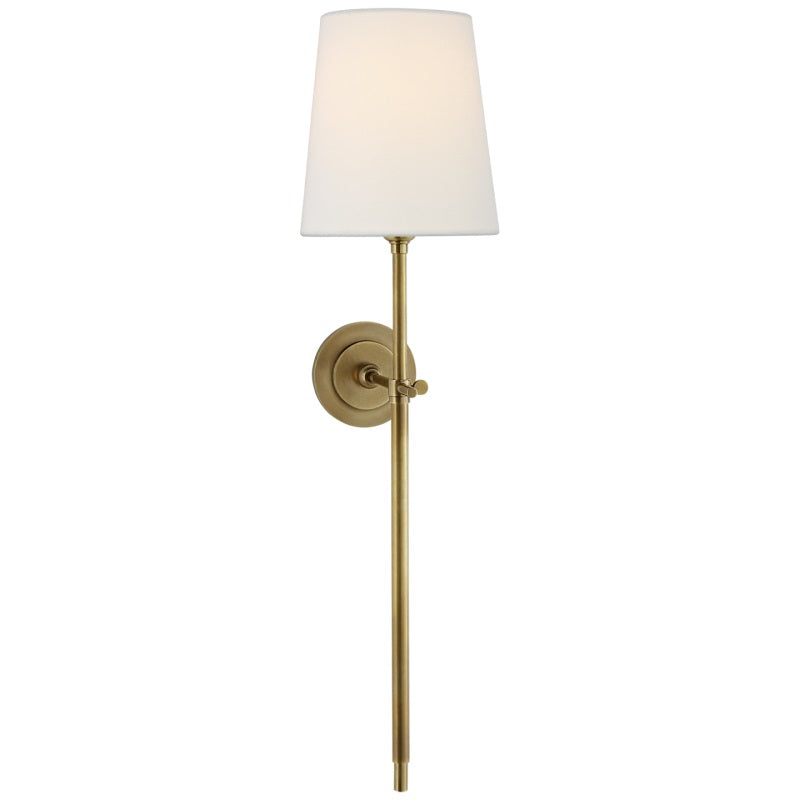 Platina Messing Stoff Wandleuchte-Letslighting