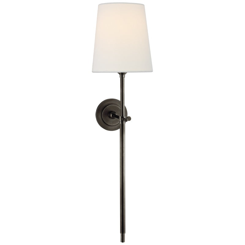 Platina Messing Stoff Wandleuchte-Letslighting