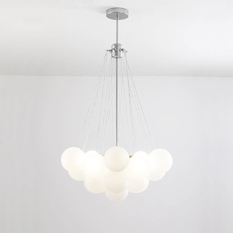 Lustra Kronleuchter Bubble Milchglas-Letslighting