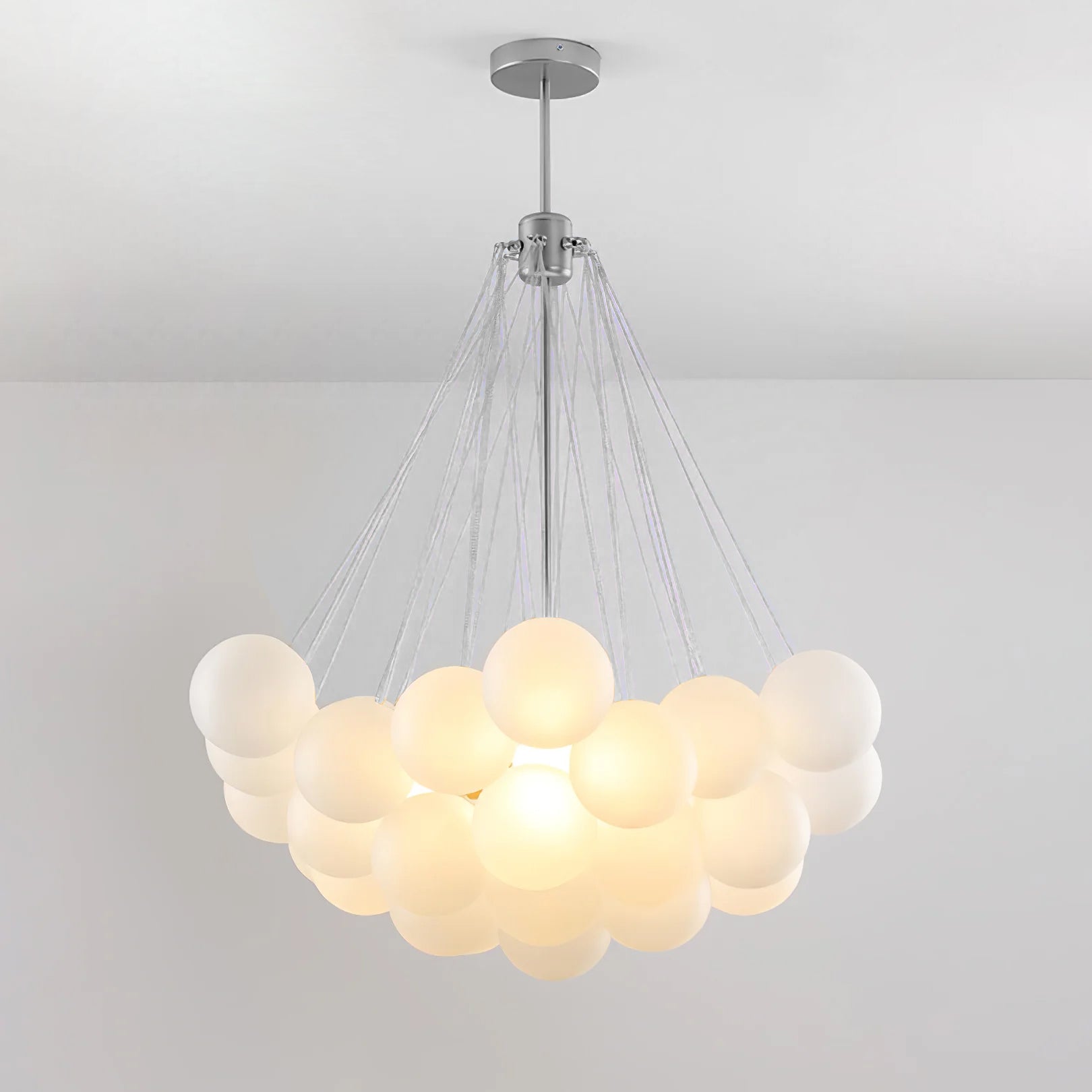 Lustra Kronleuchter Bubble Milchglas-Letslighting