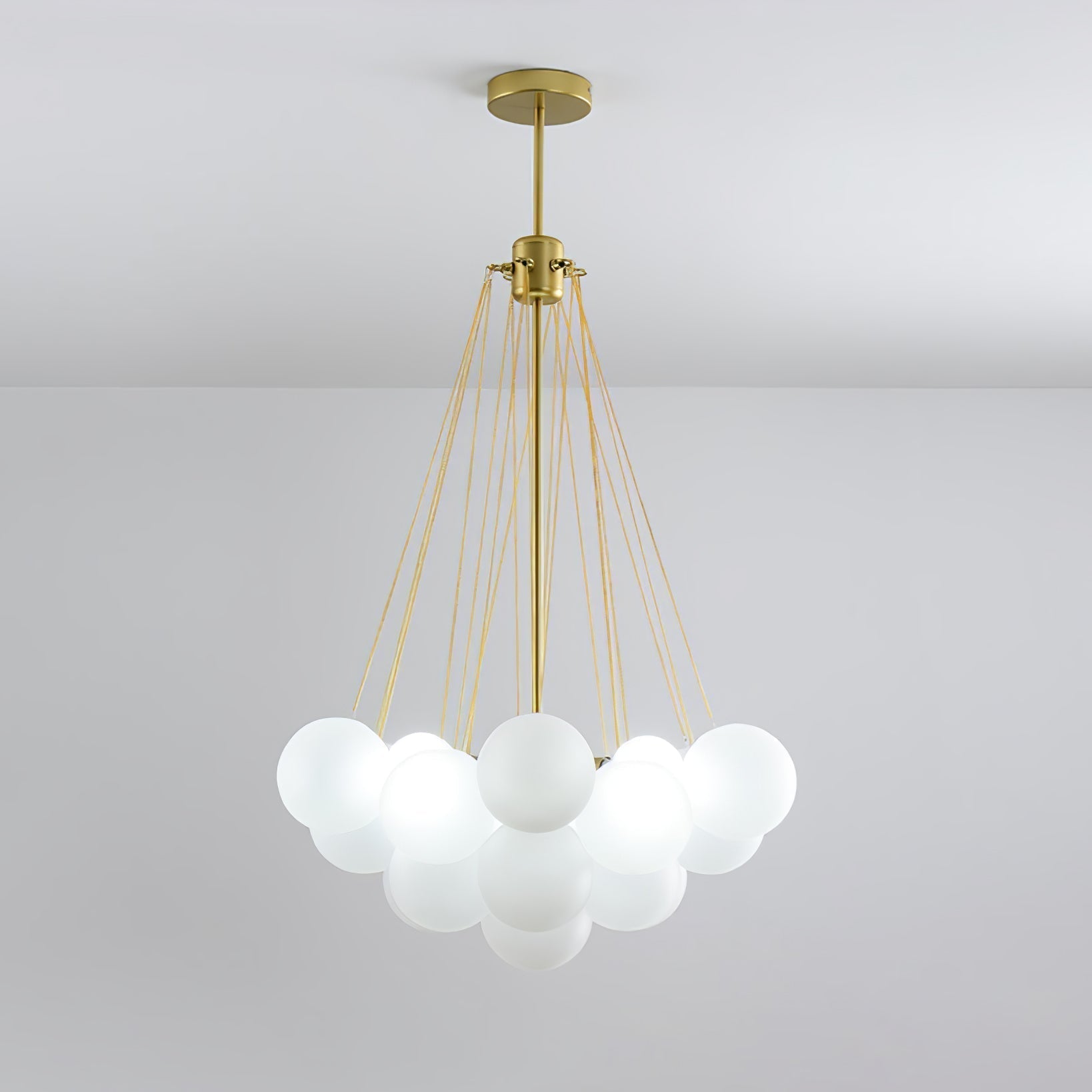 Lustra Kronleuchter Bubble Milchglas-Letslighting