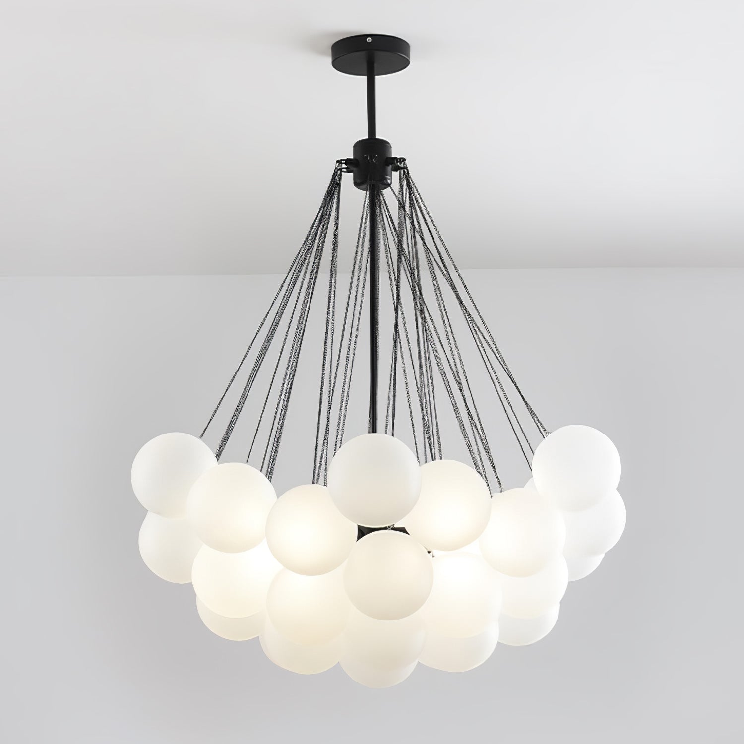 Lustra Kronleuchter Bubble Milchglas-Letslighting