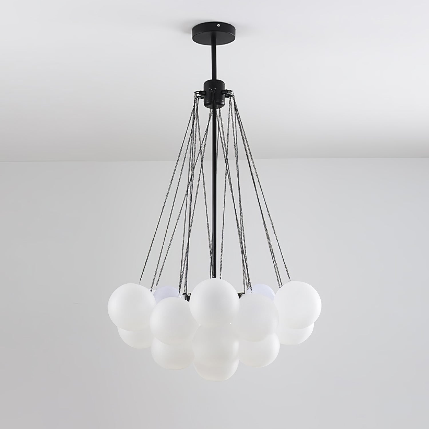 Lustra Kronleuchter Bubble Milchglas-Letslighting