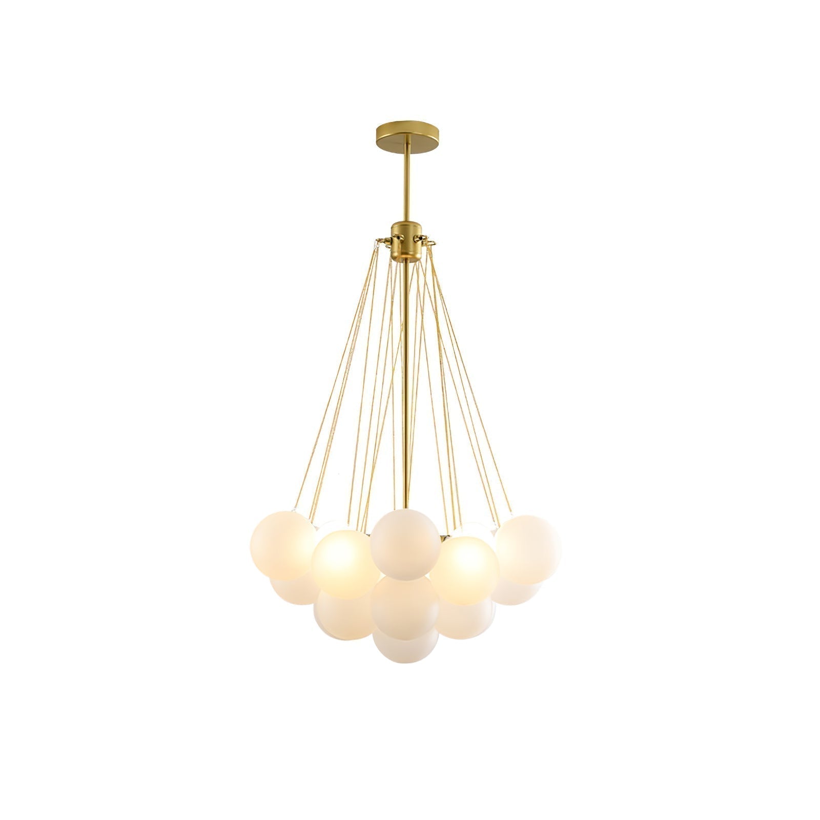 Lustra Kronleuchter Bubble Milchglas-Letslighting