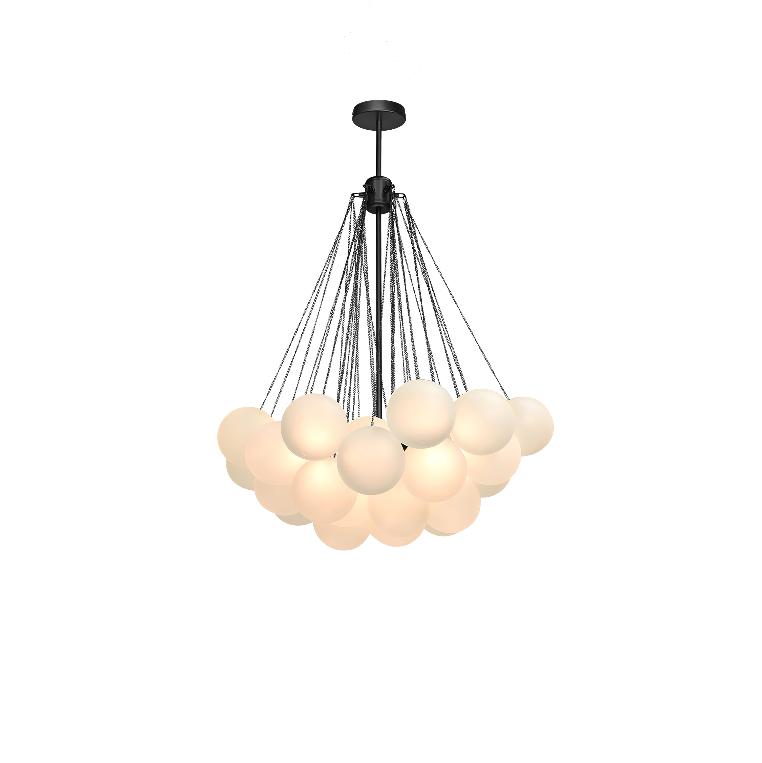 Lustra Kronleuchter Bubble Milchglas-Letslighting