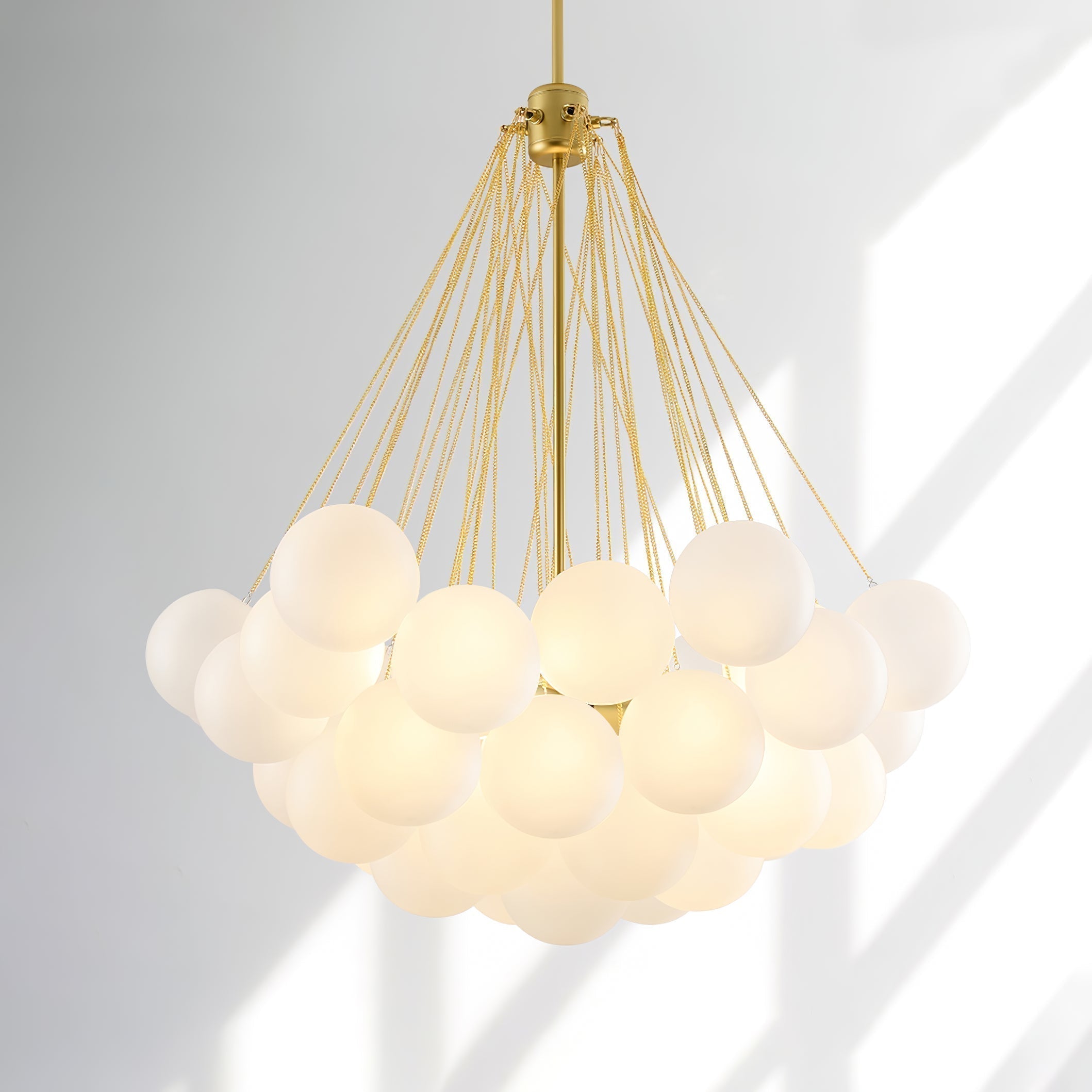 Lustra Kronleuchter Bubble Milchglas-Letslighting