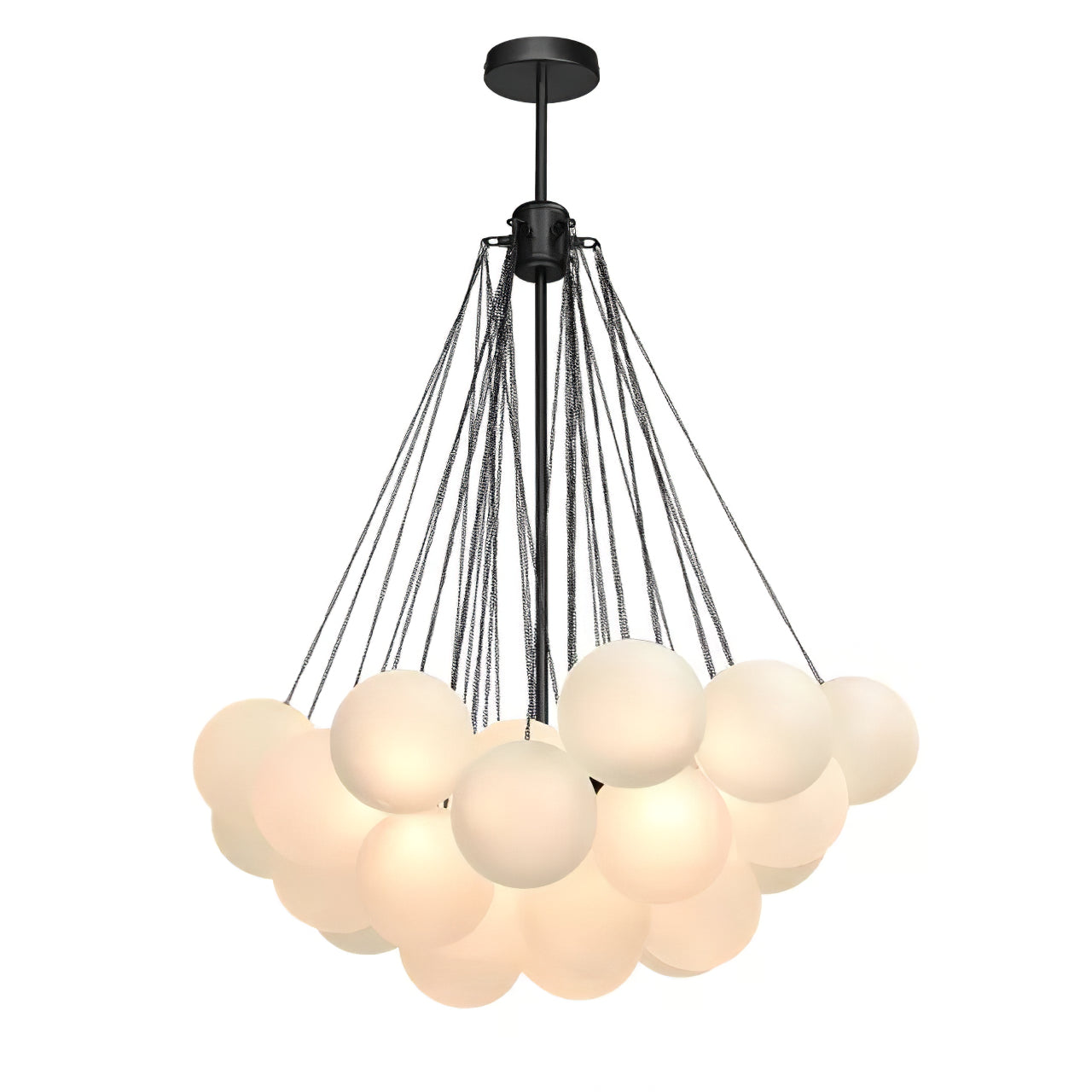 Lustra Kronleuchter Bubble Milchglas-Letslighting