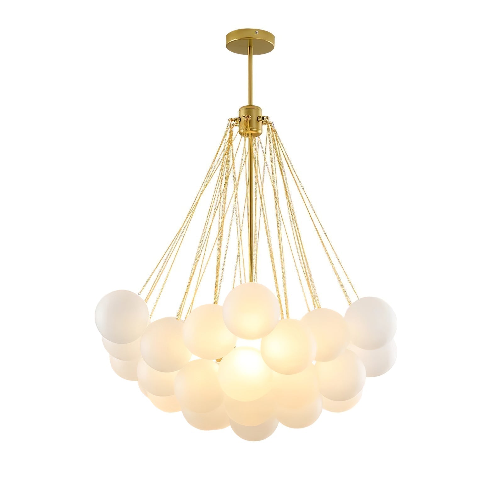 Lustra Kronleuchter Bubble Milchglas-Letslighting