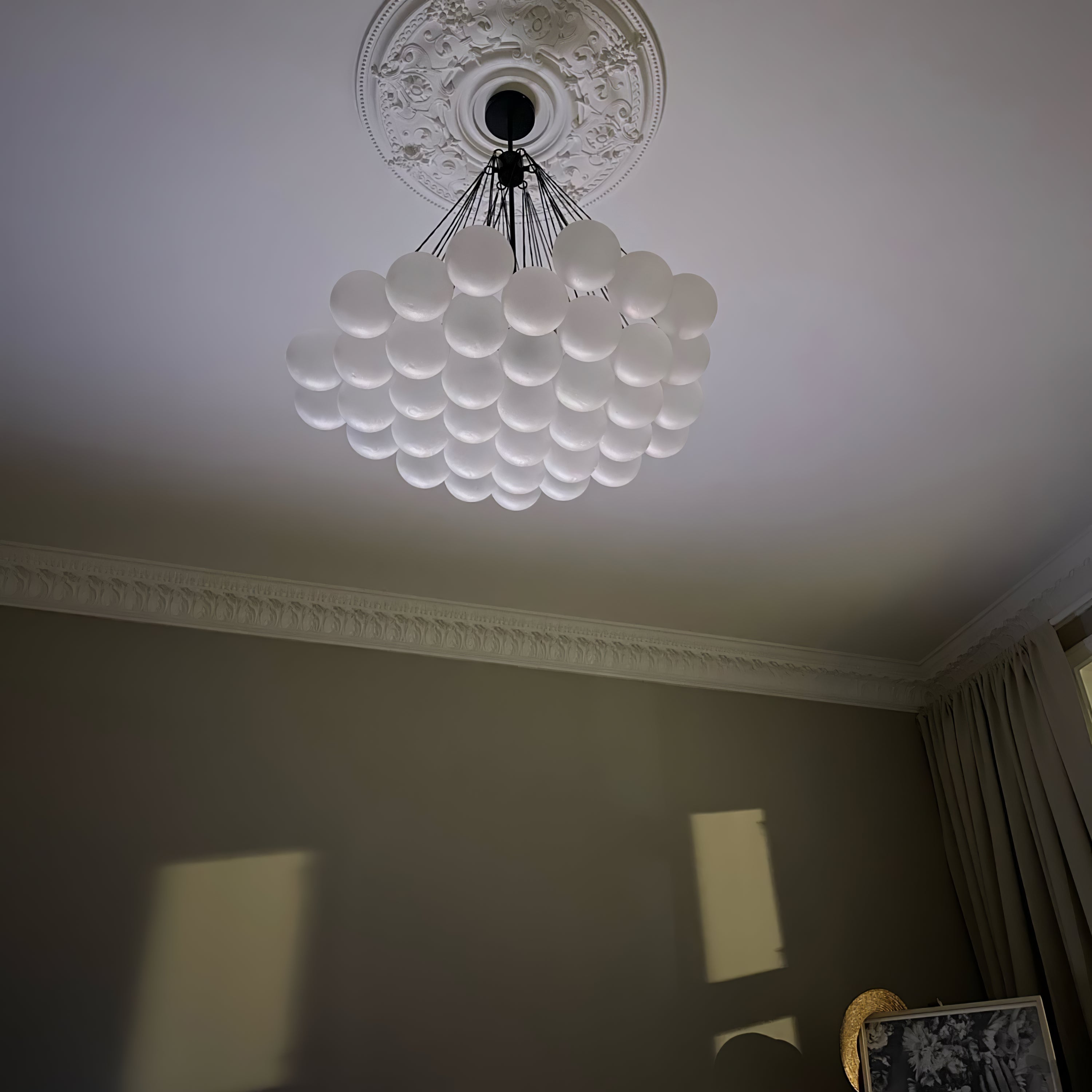 Lustra Kronleuchter Bubble Milchglas-Letslighting