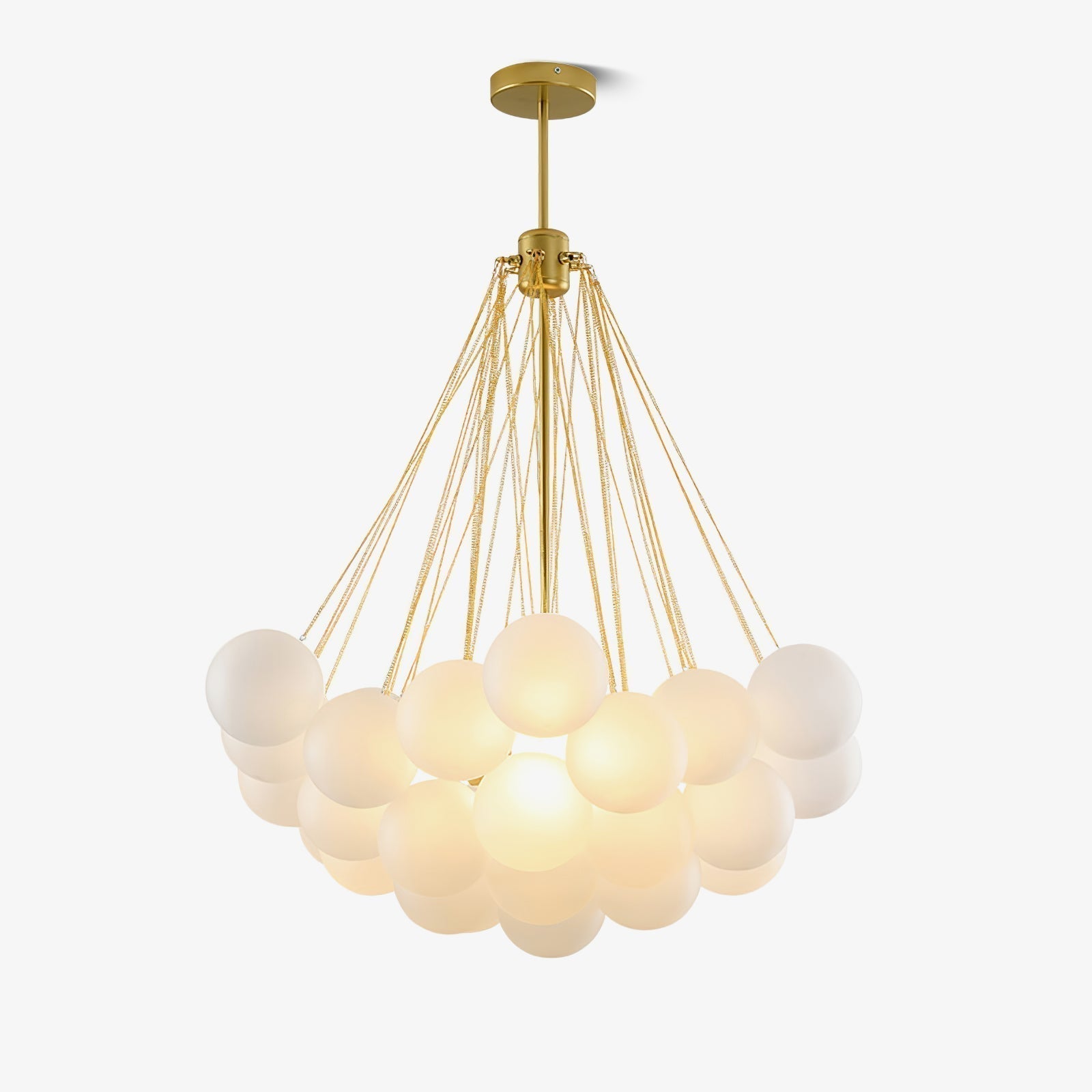 Lustra Kronleuchter Bubble Milchglas-Letslighting