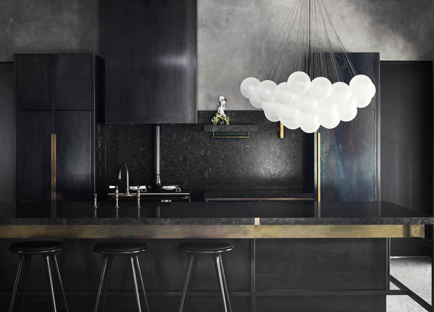 Lustra Kronleuchter Bubble Milchglas-Letslighting