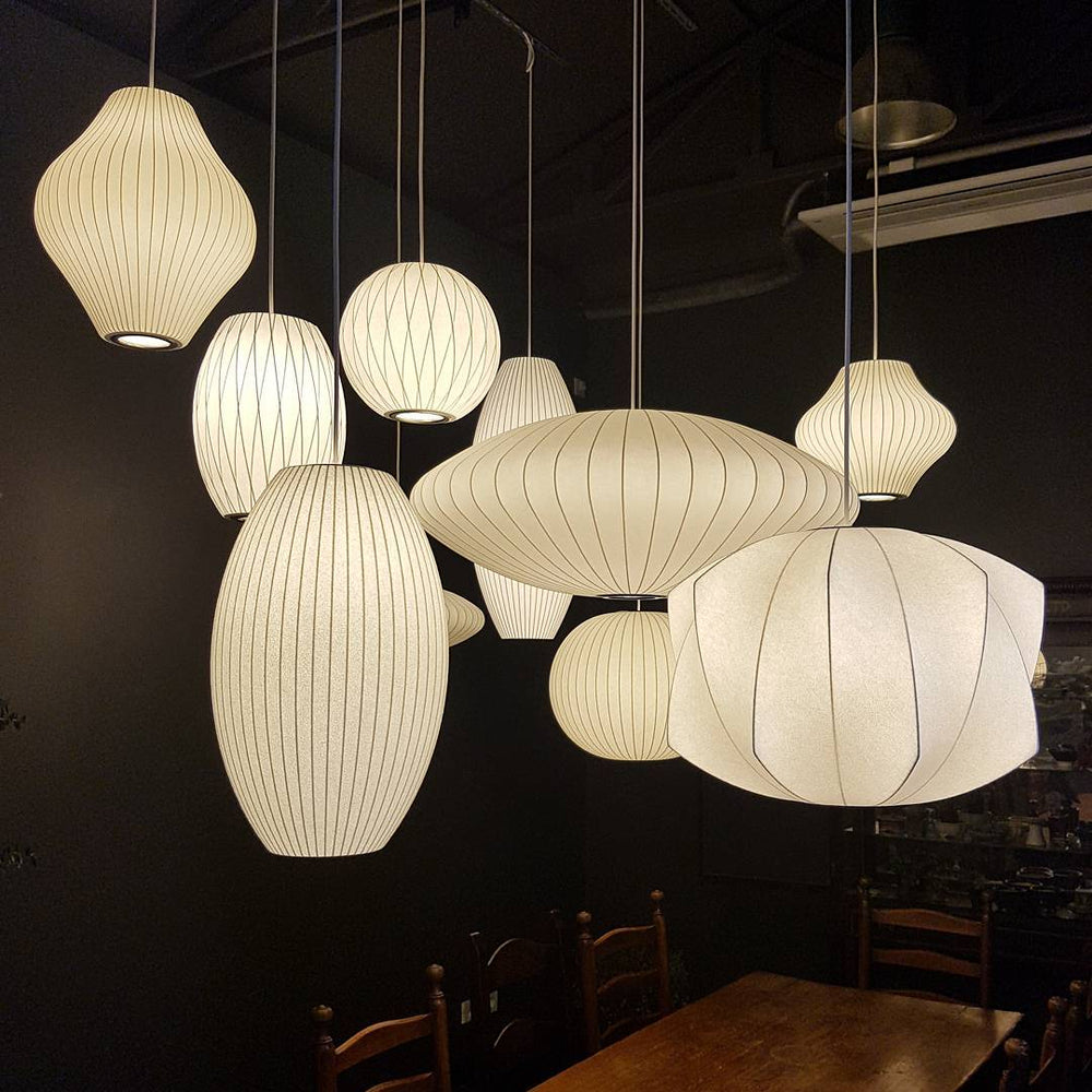 Nebula Blase Maulbeerseide Pendelleuchte Lampe-Letslighting