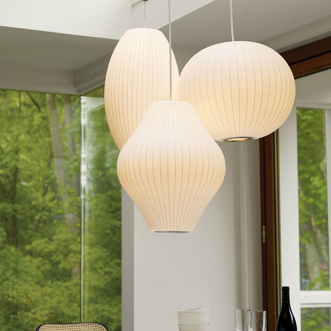 Nebula Blase Maulbeerseide Pendelleuchte Lampe-Letslighting