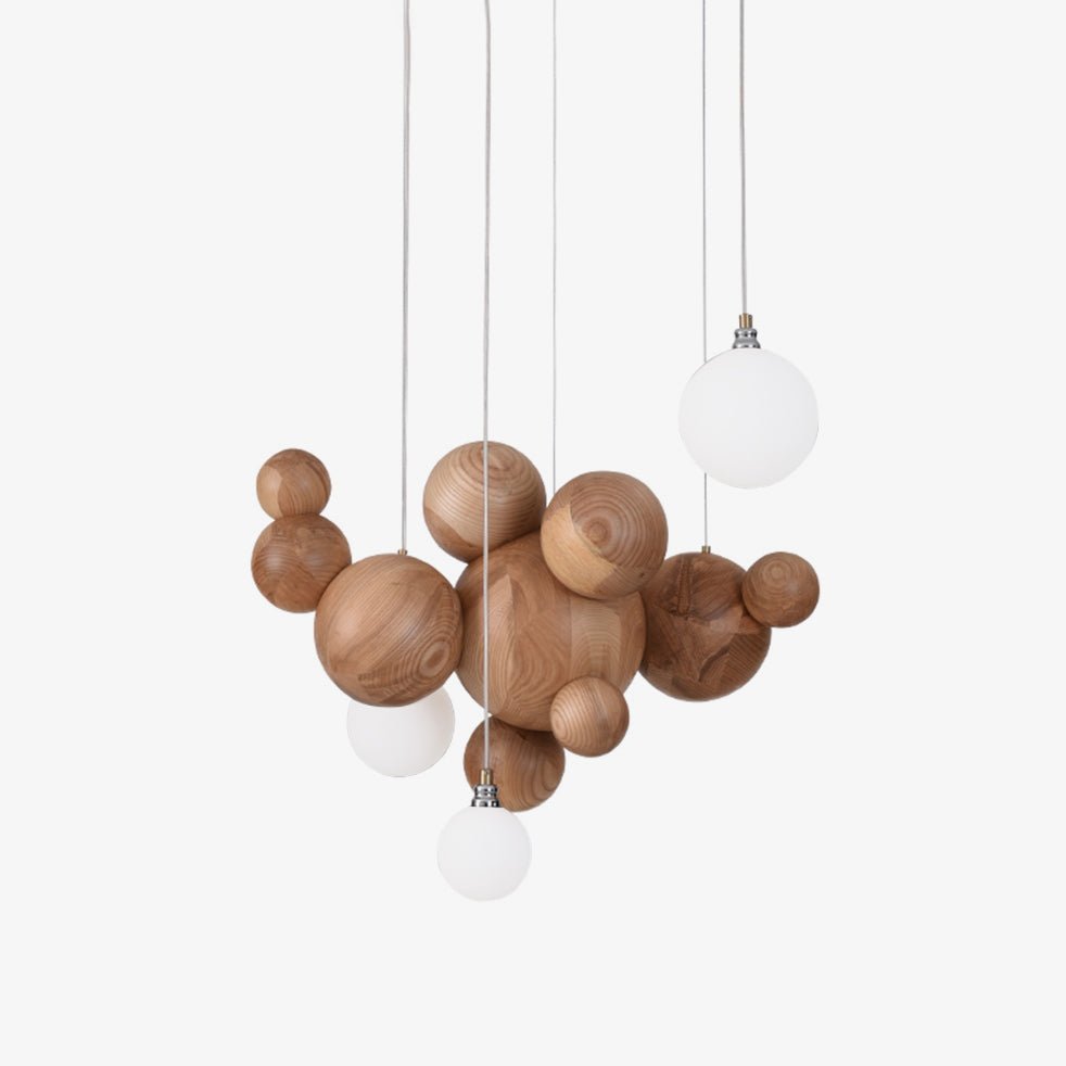 Lustra Kronleuchter Holz Blase Ball Cluster-Letslighting