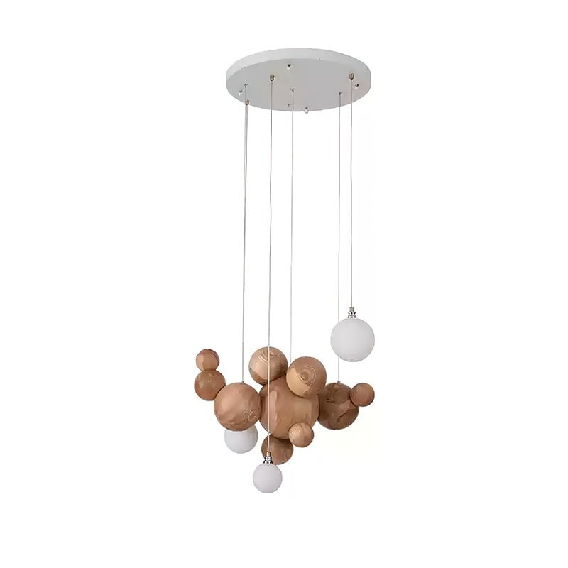 Lustra Kronleuchter Holz Blase Ball Cluster-Letslighting
