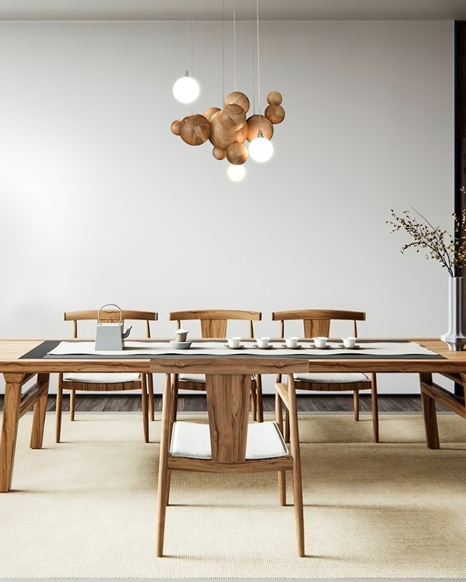 Lustra Kronleuchter Holz Blase Ball Cluster-Letslighting