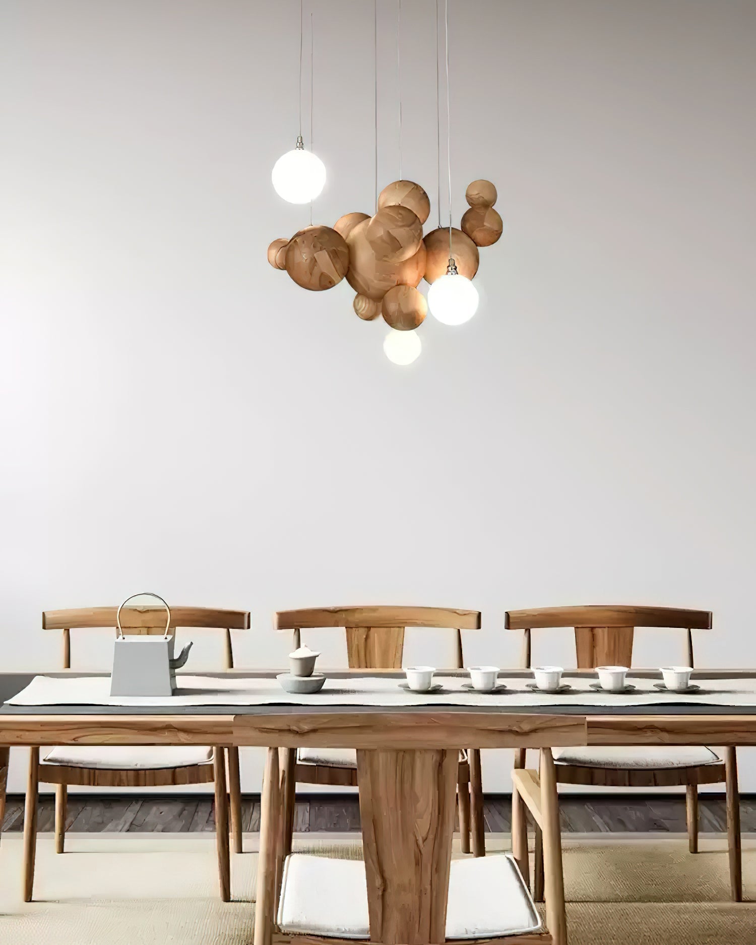 Lustra Kronleuchter Holz Blase Ball Cluster-Letslighting