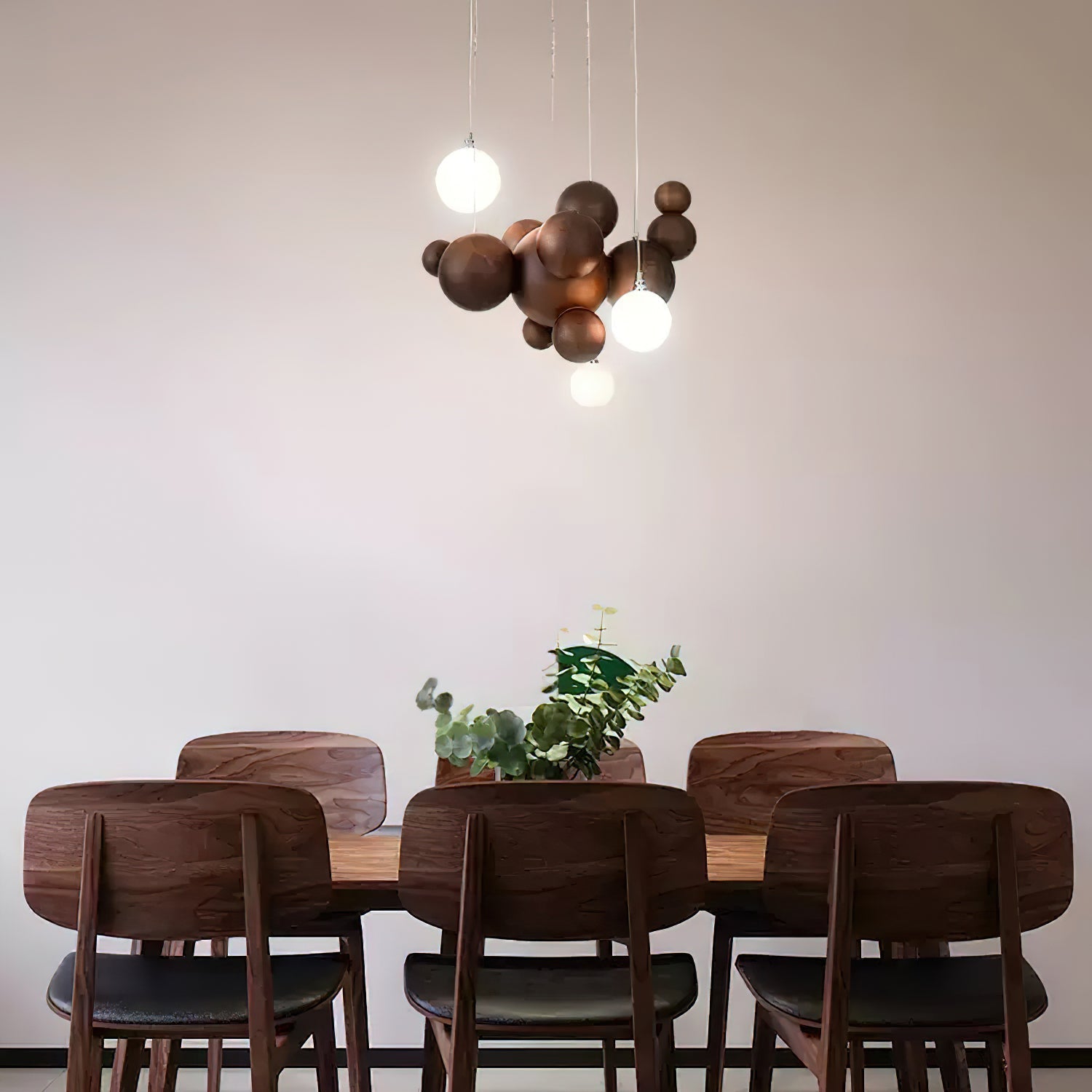 Lustra Kronleuchter Holz Blase Ball Cluster-Letslighting
