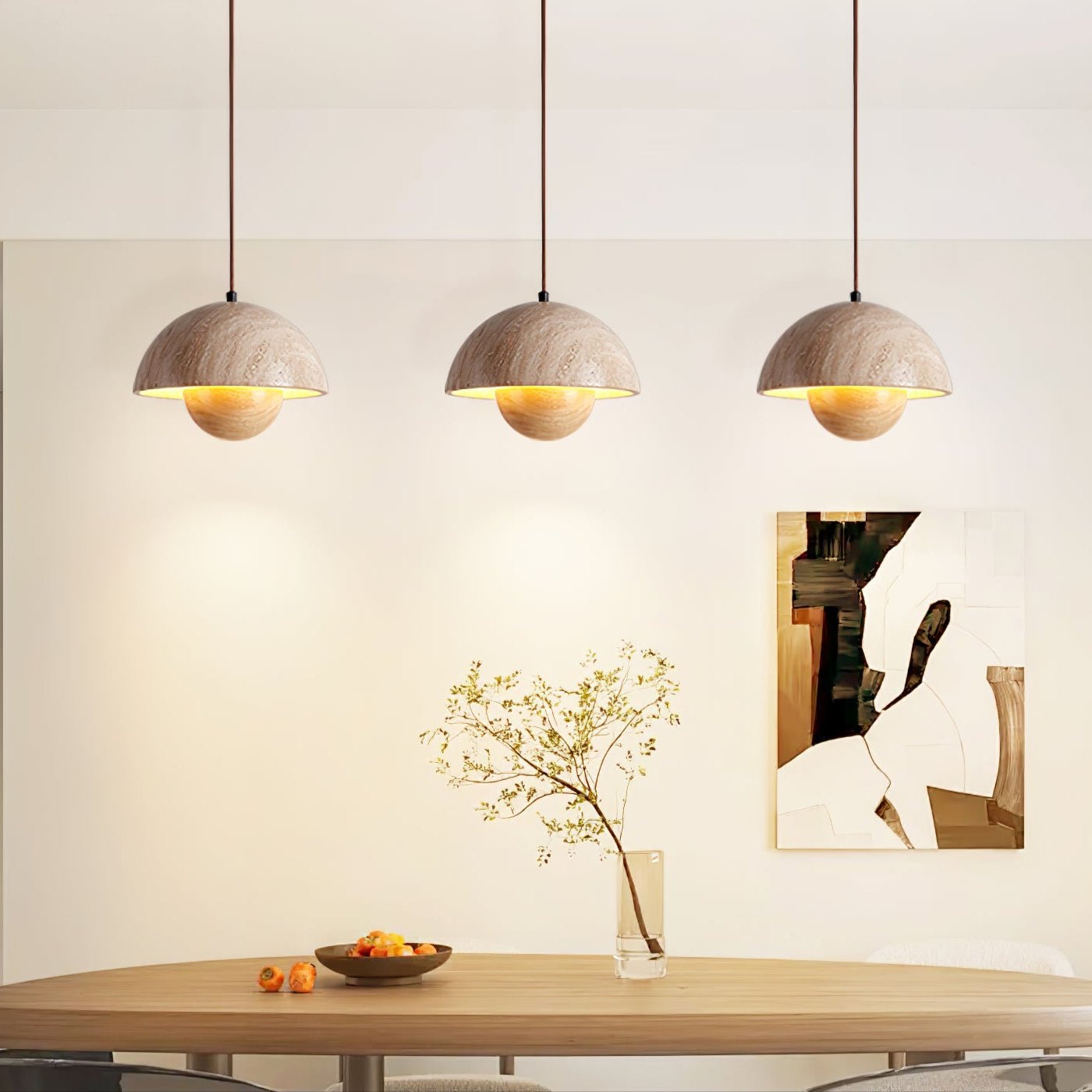 Ersile Travertine Pendant Light - Neutralighting