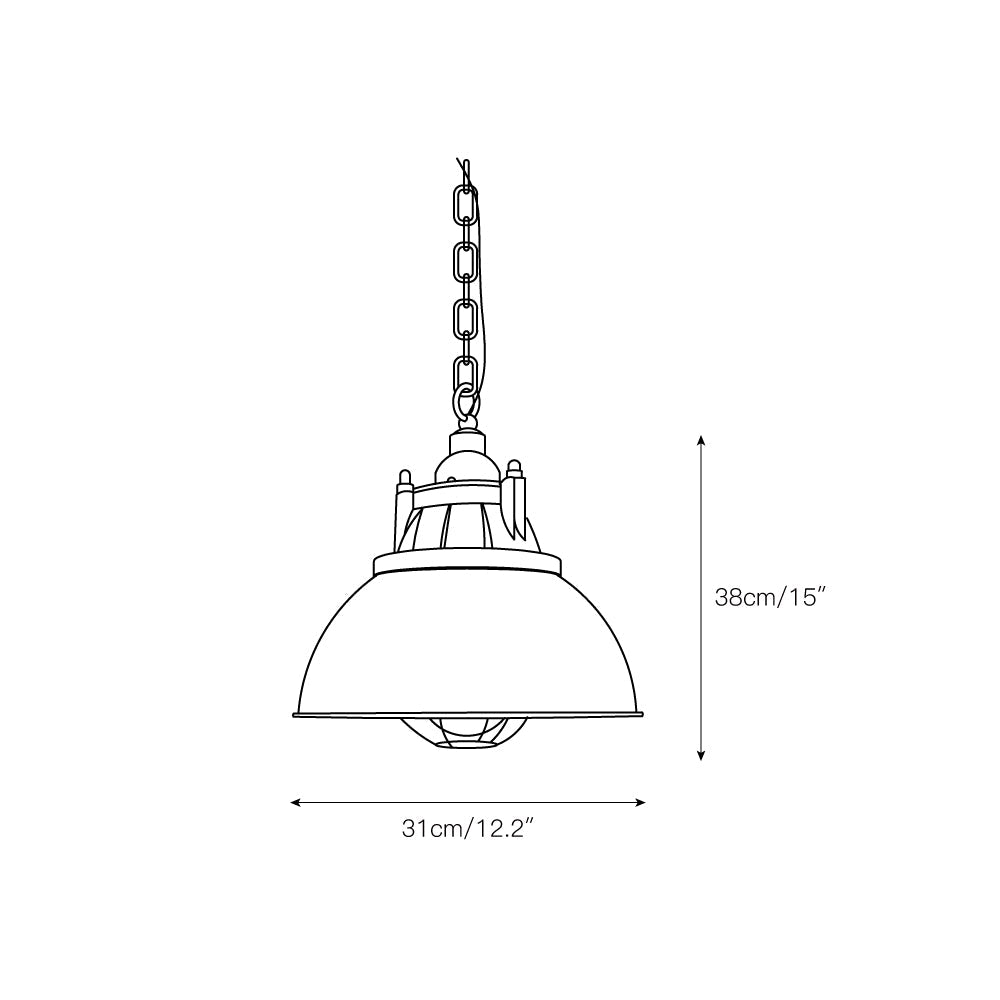 Vemiryra Vintage Industrial Grün Pendelleuchte-Letslighting