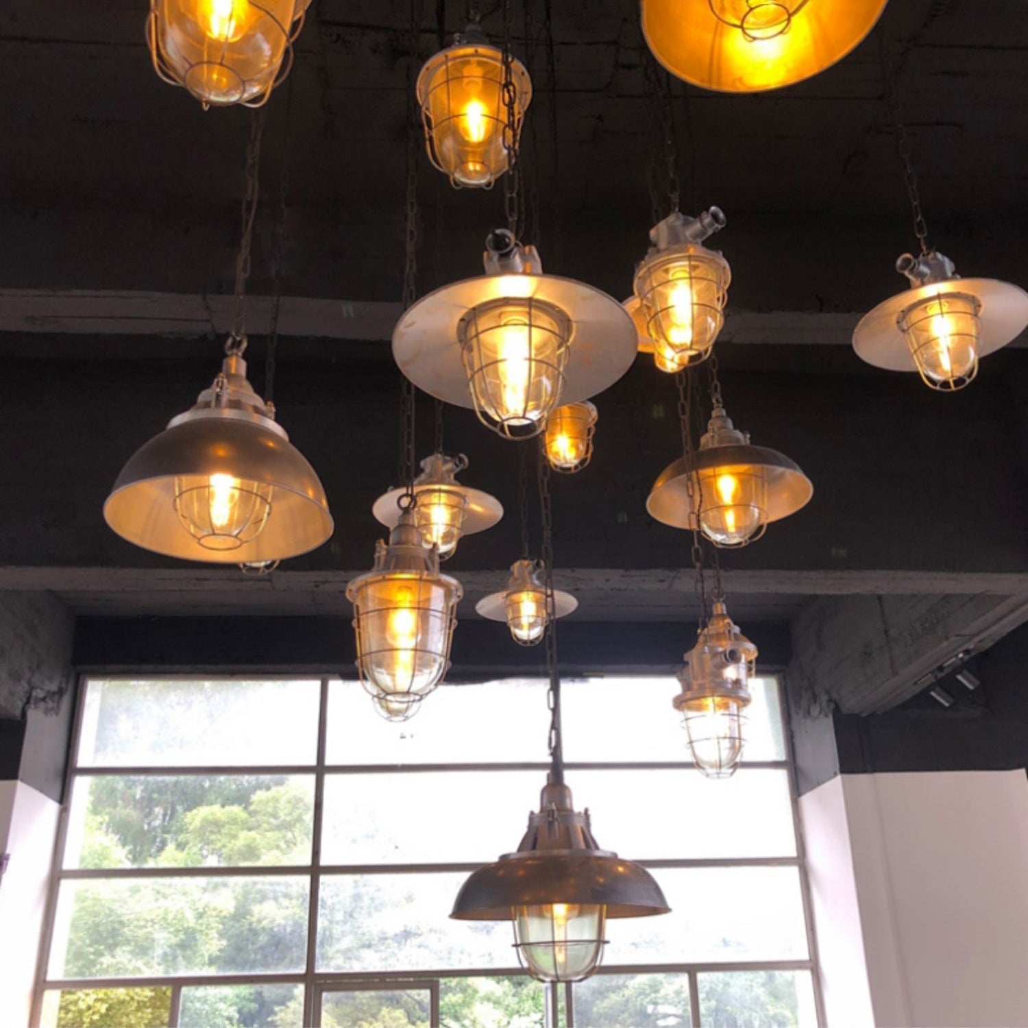 Celest Vintage Industrial Käfig Glas Pendelleuchte-Letslighting