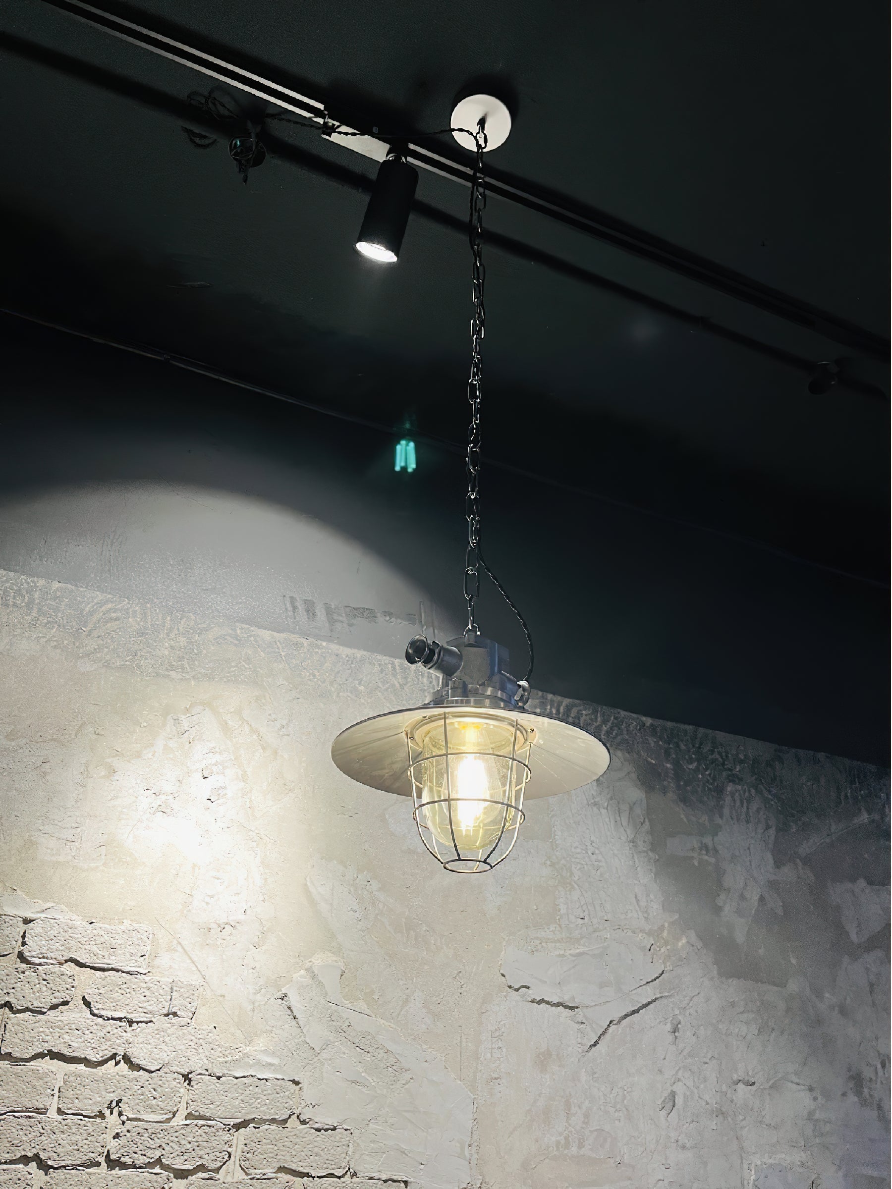 Celest Vintage Industrial Käfig Glas Pendelleuchte-Letslighting