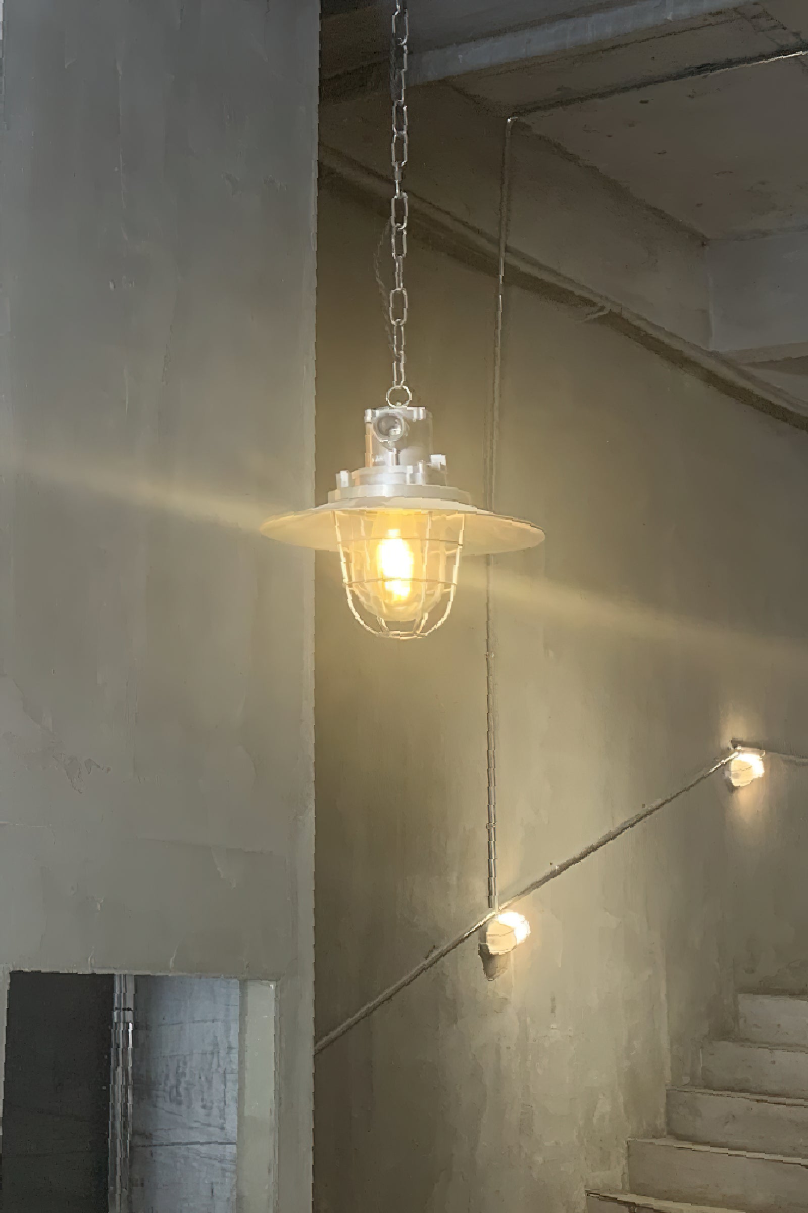Celest Vintage Industrial Käfig Glas Pendelleuchte-Letslighting