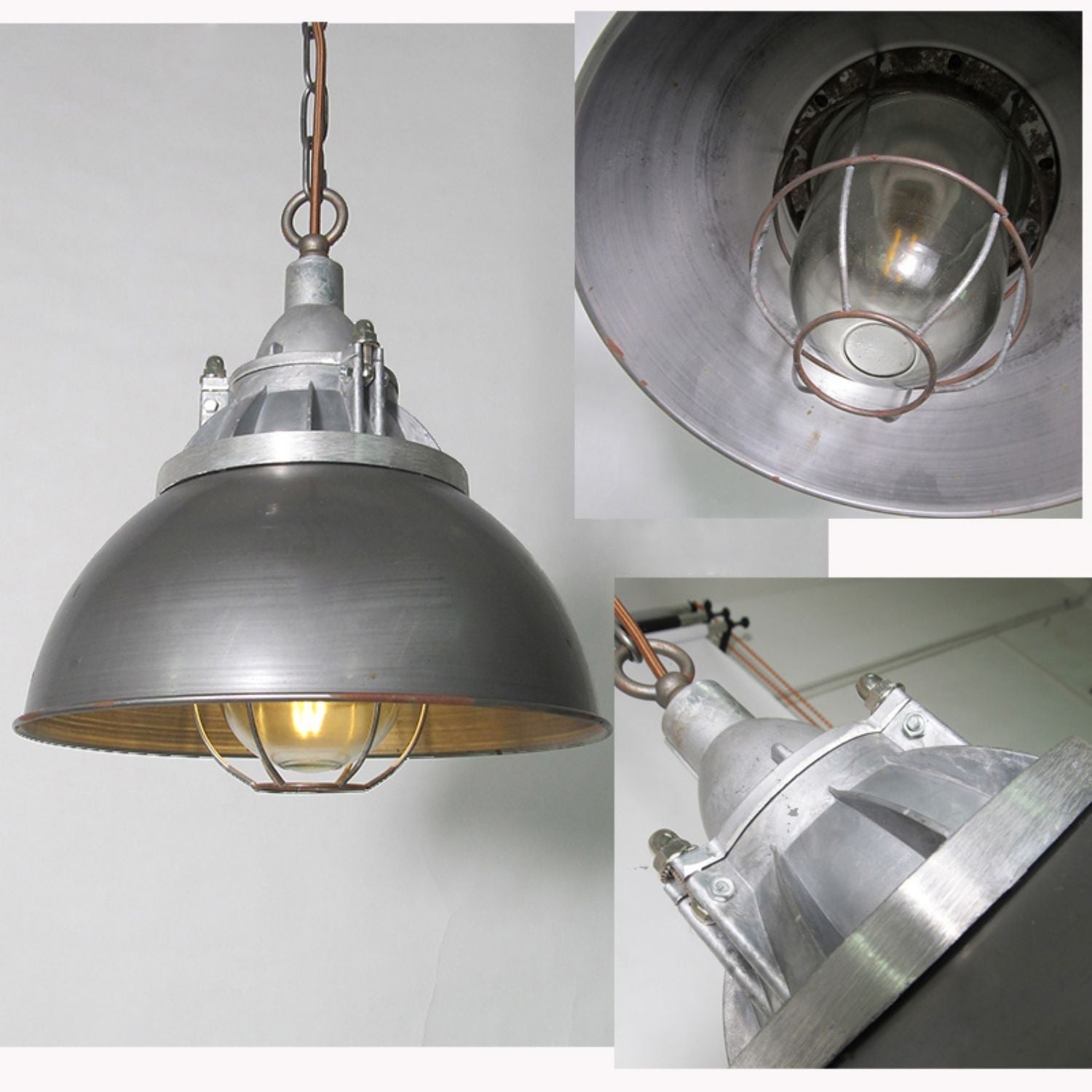 Celest Vintage Industrial Käfig Glas Pendelleuchte-Letslighting
