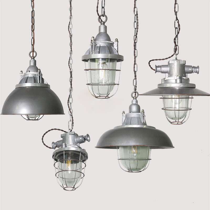 Celest Vintage Industrial Käfig Glas Pendelleuchte-Letslighting