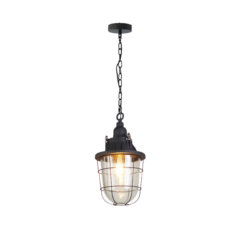 Celest Vintage Industrial Käfig Glas Pendelleuchte-Letslighting