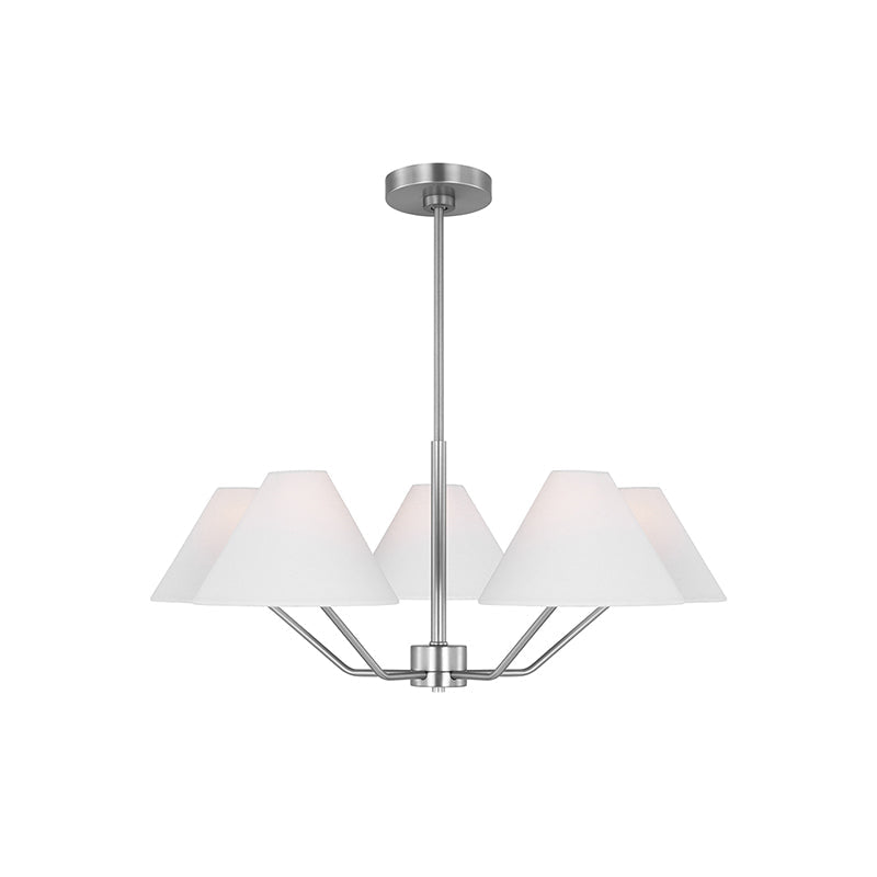 Lustra Kronleuchter Messing Stoff Kegel Schirme Modern-Letslighting