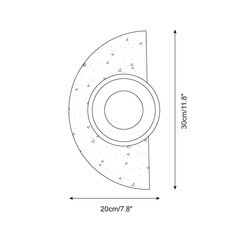 Solaro Wall Lamp Travertine Half-moon Design - Letslighting